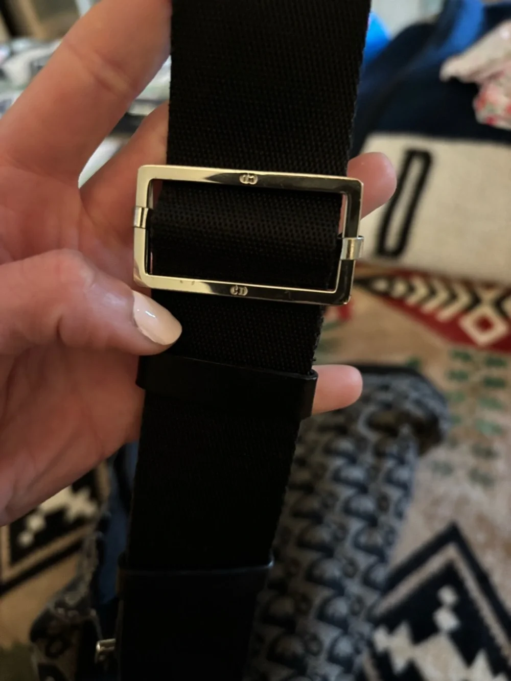 Dior Monogram Canvas Hobo Bag in Black and Gray - Picture 5 of 6